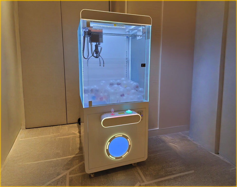 Alquiler maquinas recreativas de gancho personalizadas en Barcelona